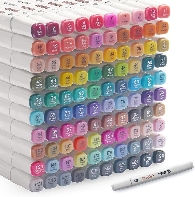 Alcohol Markers 100 Colors Art Markers